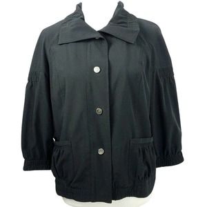 Chicos Zenergy 1 Jacket Medium Black Stretch